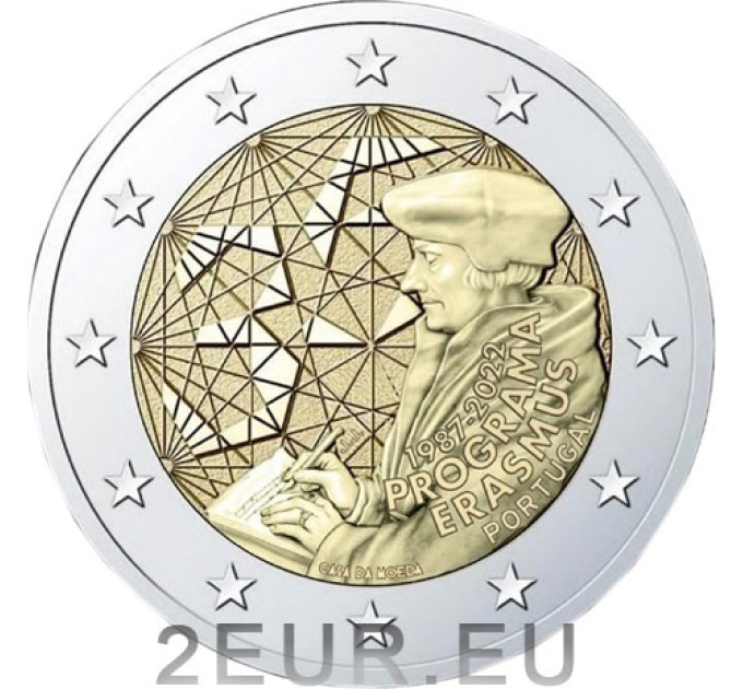 Portugal 2 euro UNC 2022 - 35 jaar Erasmus