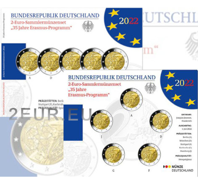 Duitsland 2 euro proof 2022 - 35 jaar Erasmus