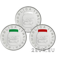 Italië 5 euro zilver BU 2021 - Nutella drieluik