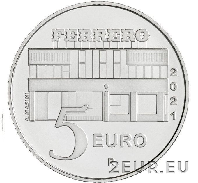 Italië 5 euro zilver proof 2021 - 450e geboortedag van Caravaggio