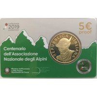 Italië 5 euro zilver BU 2019 - Honderdjarig bestaan ​​van de Nationale Alpenvereniging