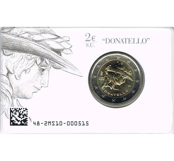 Italië 2 euro BU 2016 - 550ste sterfdag van Donatello