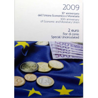 Italië 2 euro BU 2009 - 10e verjaardag EMU
