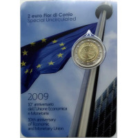 Italië 2 euro BU 2009 - 10e verjaardag EMU