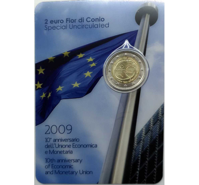 Italië 2 euro BU 2009 - 10e verjaardag EMU