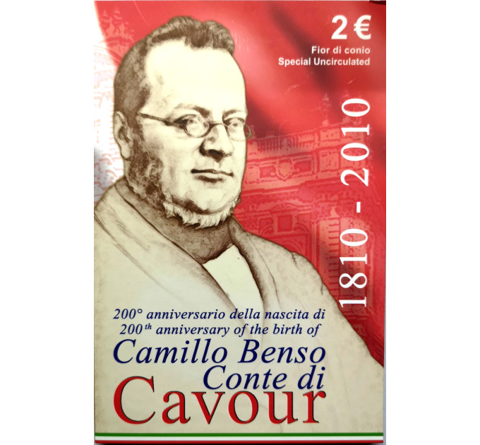 Italië 2 euro BU 2010 - 200e geboortedag van Camillo Benso graaf van Cavour