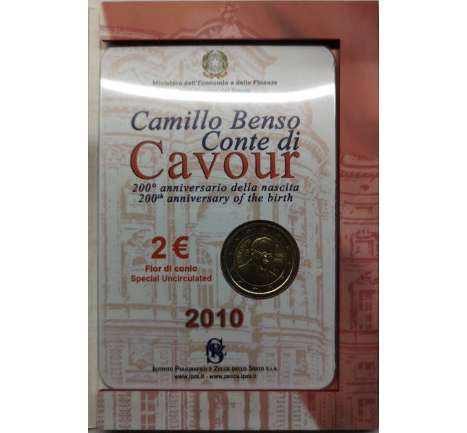 Italië 2 euro BU 2010 - 200e geboortedag van Camillo Benso graaf van Cavour
