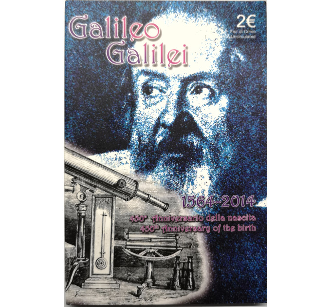 Italië 2 euro BU 2014 - 450e verjaardag van de geboorte van Galileo Galilei