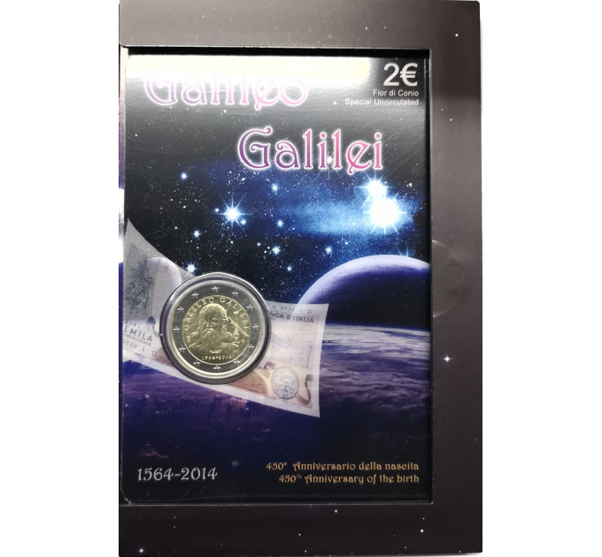 Italië 2 euro BU 2014 - 450e verjaardag van de geboorte van Galileo Galilei