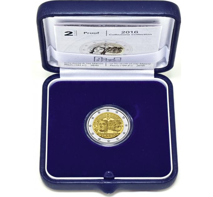 Italië 2 euro proof 2016 - 2200e verjaardag van de dood van Tito Maccio Plauto