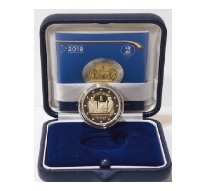 Italië 2 euro proof 2018 - 70 jaar grondwet van de Italiaanse Republiek