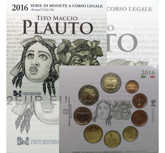 Italië 2016 - Euro Set BU  - Tito Maccio Plauto