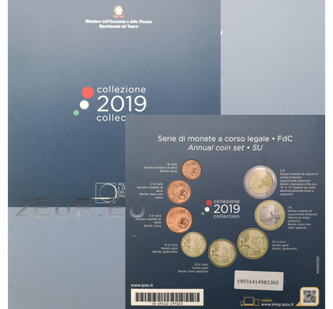 Italië 2019 - Euro Set BU  