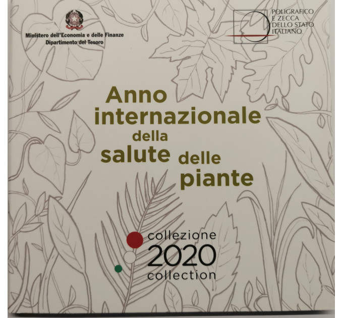 Italië 2020 - Euro Set BU + zilver - "Jaar van de plantgezondheid" 