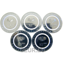 10 EURO UNC COINS -  5 LETTERS (A,D,F,G,J)